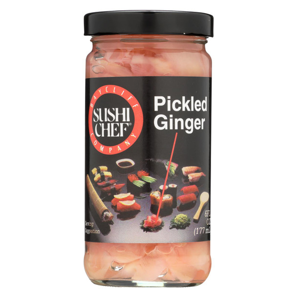 Sushi Chef® Sushi Chef Pickled Ginger - Case of 6 - 6 OZ