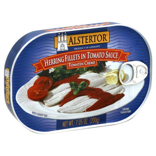 Alstertor Herring Fillets In Tomato Sauce - Case of 10 - 7 OZ