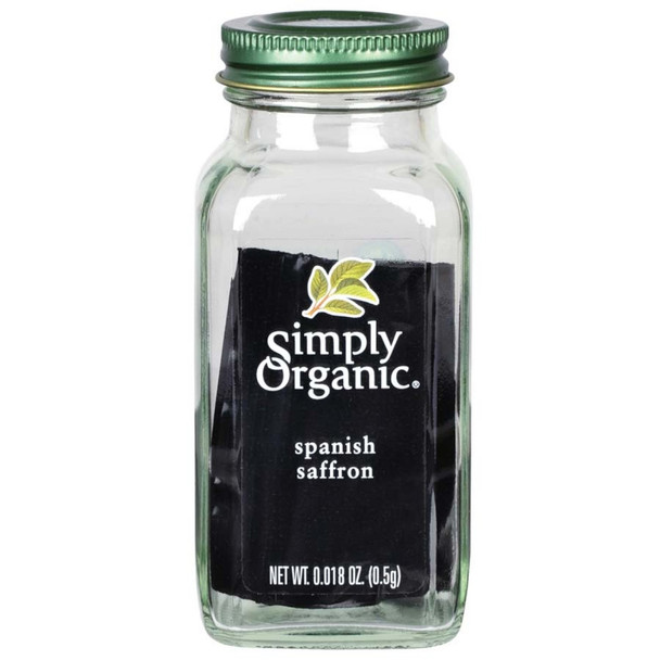 Simply Organic - Saffron Spanish - Case of 6 - 0.018 OZ