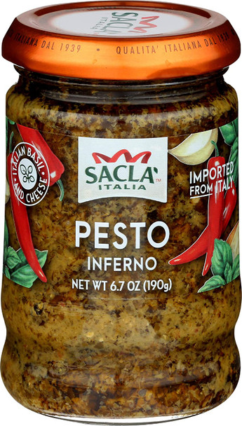 Sacla - Pesto Inferno - Case of 6 - 6.7 OZ