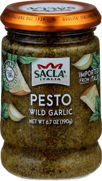 Sacla - Pesto Wild Garlic - Case of 6 - 6.7 OZ