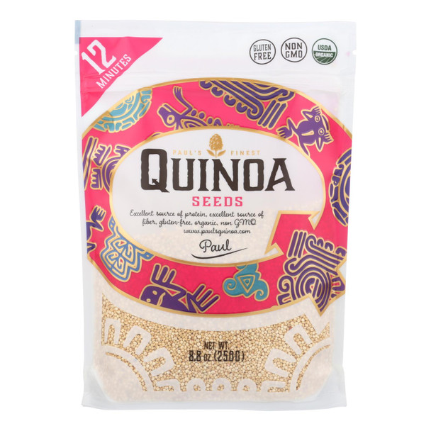 Pablo's Quinoa Revolucion - Whole Grain White Quinoa - Case of 7 - 8.8 OZ