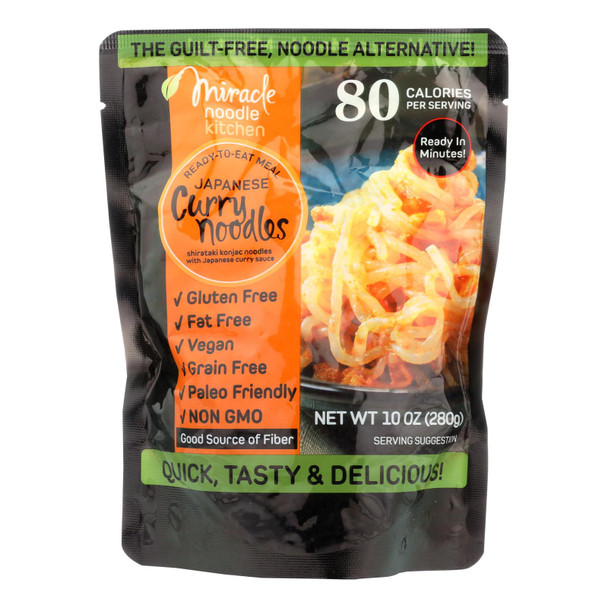 Miracle Noodle KitchenS Curry Noodles  - Case of 6 - 10 OZ