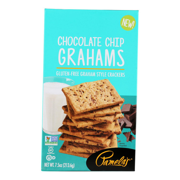Pamela's Products - Grahams Chocolate Chip Gluten Free - Case of 6 - 7.5 OZ