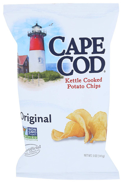 Cape Cod Kettle Cooked Potato Chips - Case of 8 - 5 OZ