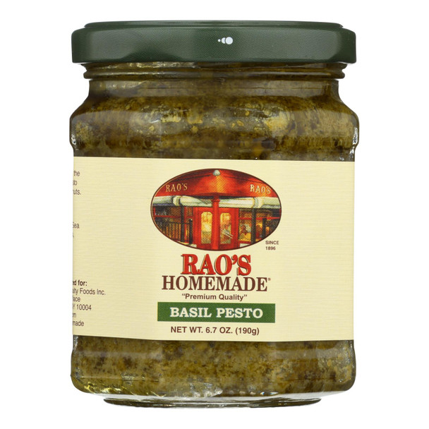 Rao's Specialty Food Homemade Basil Pesto Sauce - Case of 6 - 6.7 OZ