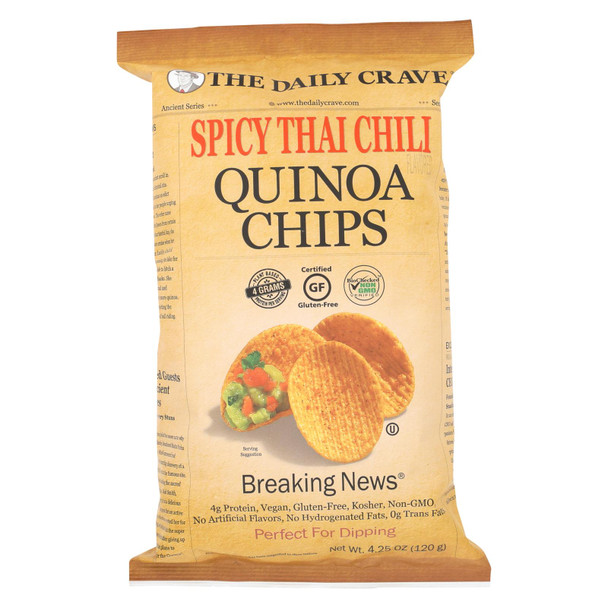 The Daily Crave - Quin Chips Spicy Thai Chl - Case of 8 - 4.25 OZ