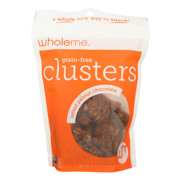 Wholeme Salted Peanut Chocolate Granola Clusters  - Case of 6 - 8 OZ