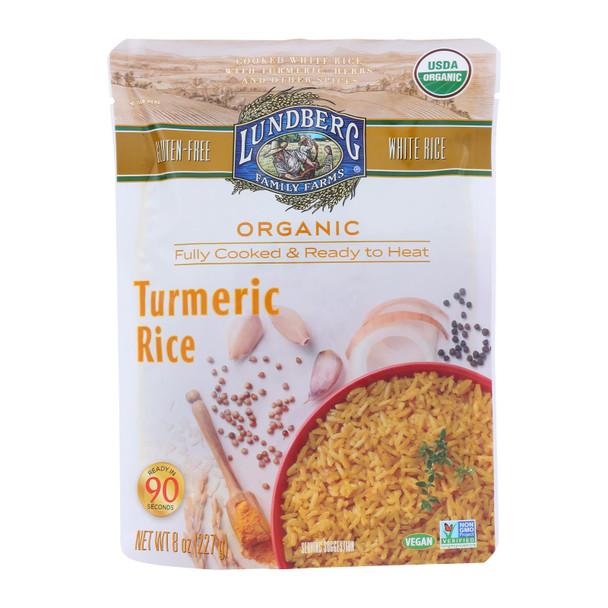 Lundberg Family Farms - Rice Tumeric Rte - Case of 6 - 8 OZ