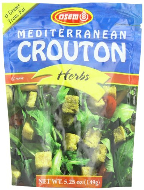 Osem Mediterranean Crouton Herbs - Case of 8 - 5.25 OZ