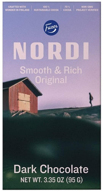 Nordi - Dark Chocolate Smooth/rich Original - Case of 12 - 3.35 OZ