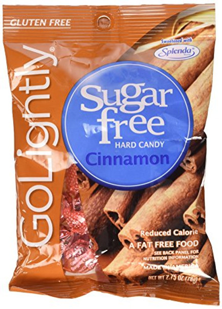 Go Lightly - Candy Cinnamon Sugar Free - Case of 12 - 2.75 OZ