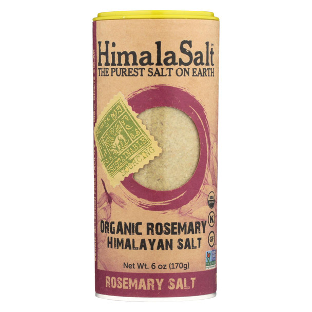 Himalasalt Organic Rosemary Himalayan Salt  - Case of 6 - 6 OZ