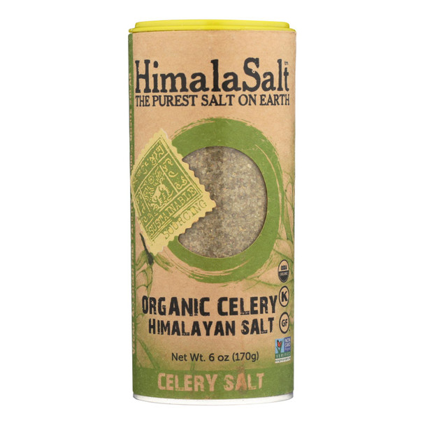 Himalasalt Organic Celery Himalayan Salt  - Case of 6 - 6 OZ