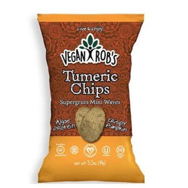 Vegan Rob's - Puffs Tumeric - Case of 12 - 3.5 OZ