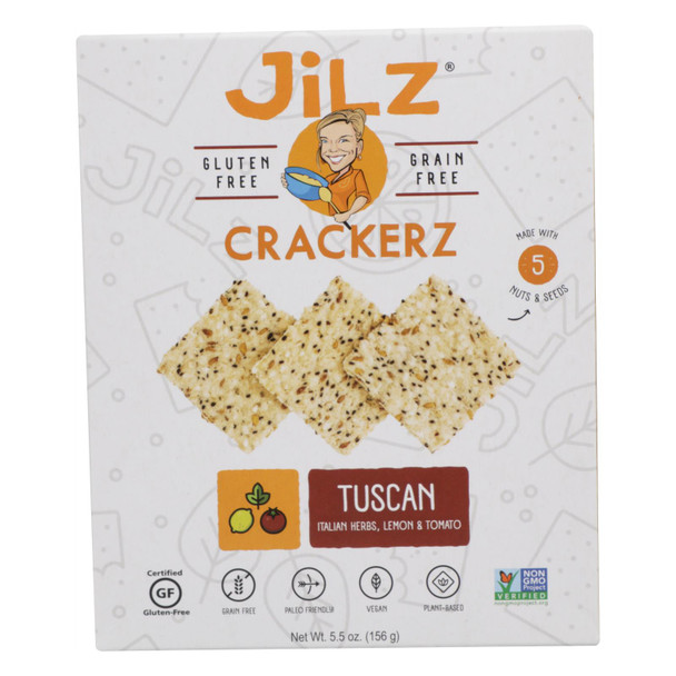 Jilz Gluten Free - Cracker Tuscan Gluten Free - Case of 6 - 5.5 OZ