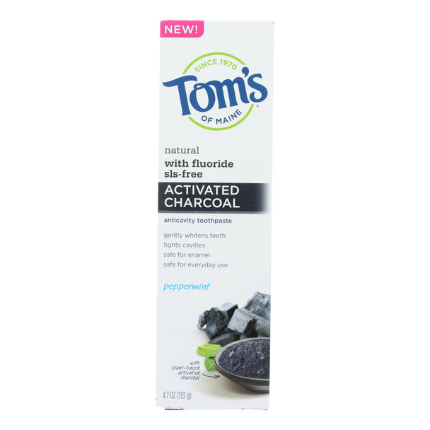 Tom's Of Maine - Tp Cavity Charcoal - Case of 6 - 4.7 OZ