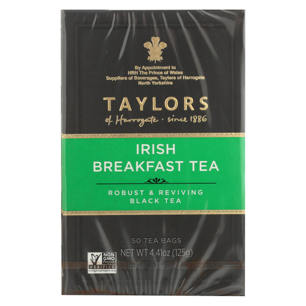 Taylors Of Harrogate Irish Breakfast Tea Bags  - Case of 6 - 50 BAG