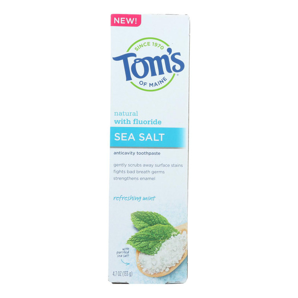 Tom's Of Maine - Tp Sea Salt Rfrsh Mint - Case of 6 - 4.7 OZ