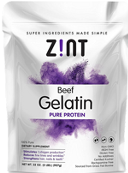 Zint Nutrition - Gelatin Beef Container - 1 Each - 2 LB