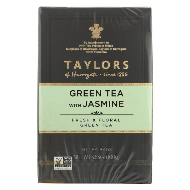 Taylors Of Harrogate - Tea Green W/jasmine - Case of 6 - 50 BAG