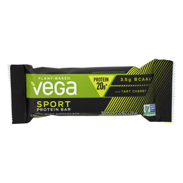 Vega - Bar Prot Sprt Cy Mint Chocolate - Case of 12 - 2.5 OZ