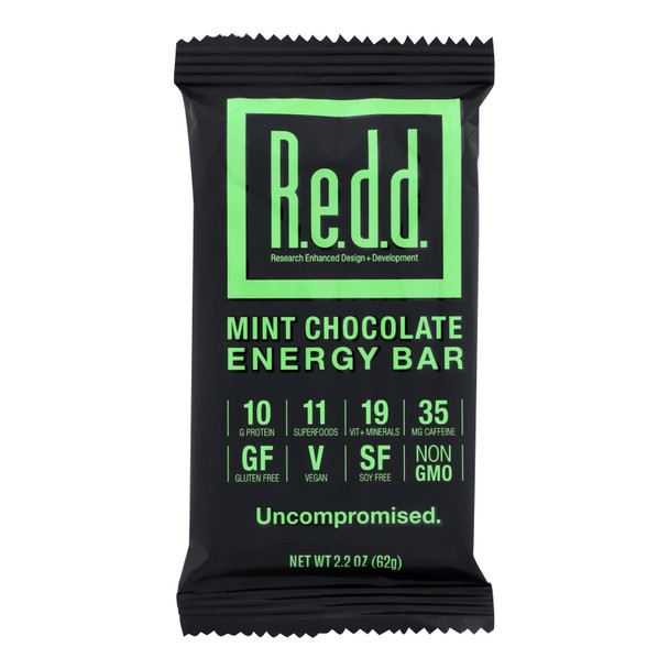 Redd Mint Chocolate Energy Bars  - 1 Each - 12 CT