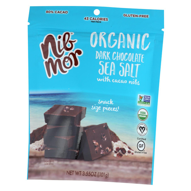 Nibmor - Dark Chocolate S Salt 80% - Case of 6 - 3.55 OZ