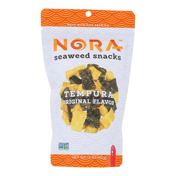 Nora Snacks - Tempura Original - Case of 12 - 1.6 OZ