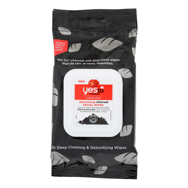 Yes To - Wipes Face Charcoal - Case of 3 - 30 CT
