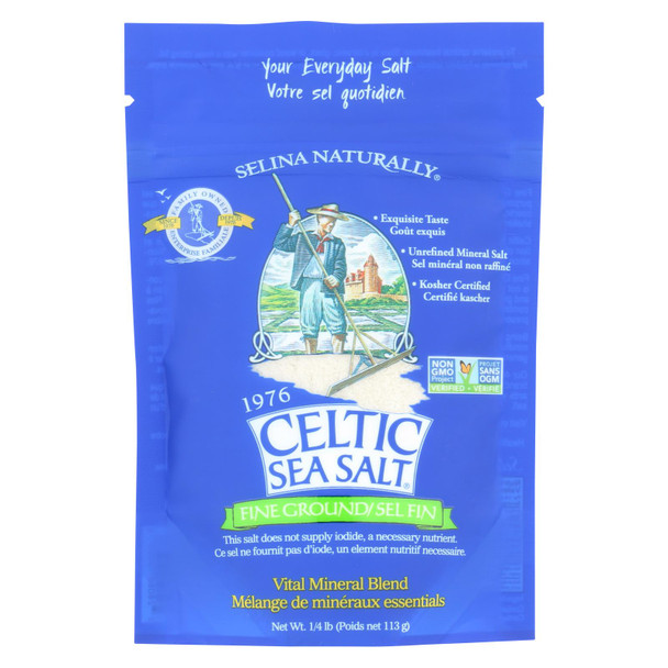 Celtic Sea Salt - Reseal Bag Fine Ground - Case of 6 - .25 LB