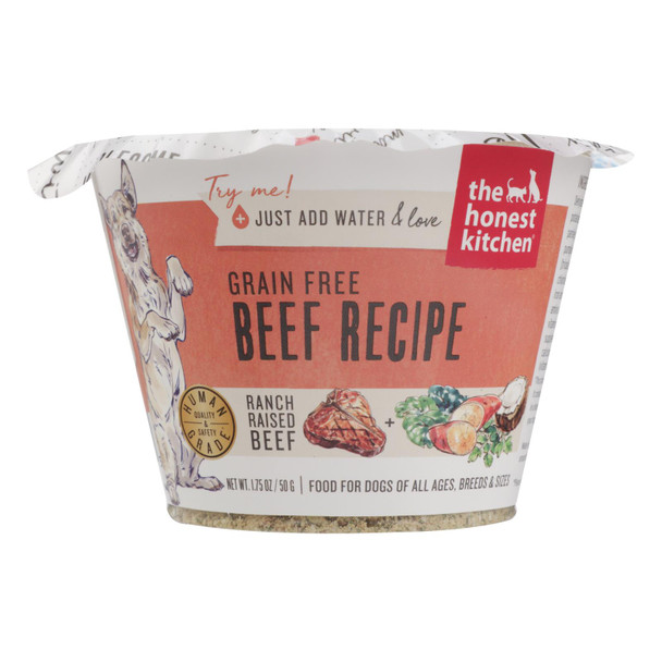 The Honest Kitchen - Dog Fd Green Free Beef Ss - Case of 12 - 1.75 OZ