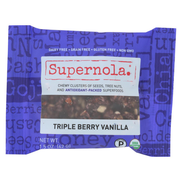 Supernola - Triple Berry Vanilla - Case of 12 - 1.5 OZ
