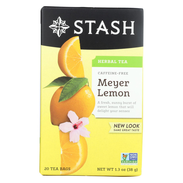 Stash Tea - Tea Herbal Meyer Lemon - Case of 6 - 20 CT