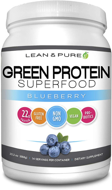 Lean & Pure - Prot Superfood Green Blubry - 1 Each - 23.2 OZ