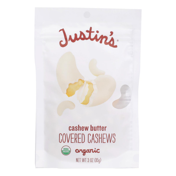 Justin's Nut Butter - Cashew Butter Cvrd Cshw - Case of 6 - 3 OZ