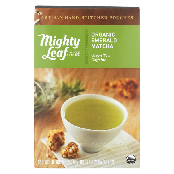 Mighty Leaf Tea - Tea Emerld Mtcha Stch - Case of 6 - 12 BAG