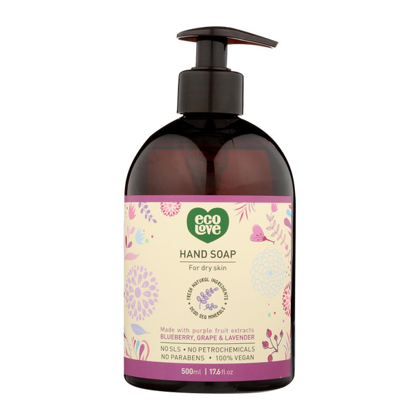 Ecolove - Hand Soap Prp Fruit Dry Skn - 1 Each - 17.6 OZ