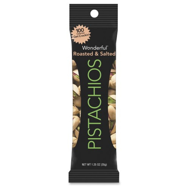 Wonderful Pistachios - Pistachio Rst&slt Tube Pack - Case of 12-1.25 OZ