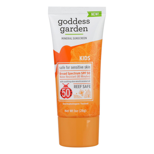 Goddess Garden - Snscrn Kids Spf50 Tube - Case of 12 - 1 OZ