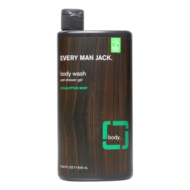 Every Man Jack Eucalyptus Mint Body Wash And Shower Gel  - 1 Each - 16.9 OZ