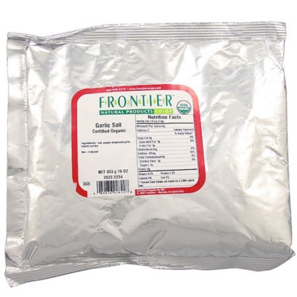 Frontier Herb Salt Garlic - Single Bulk Item - 1LB