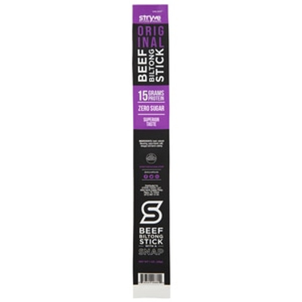 Stryve Foods - Beef Biltong Original - Case of 12 - 1 OZ