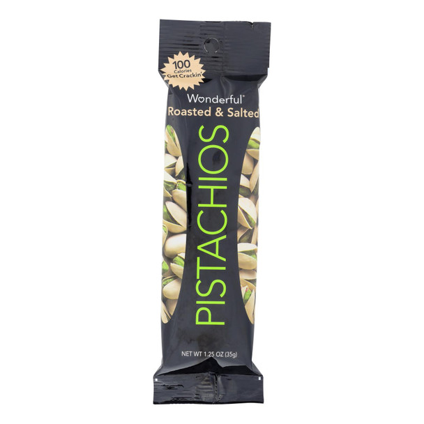 Wonderful Pistachios - Pistachio Rst&slt Clp Stp - Case of 12 - 1.25 OZ