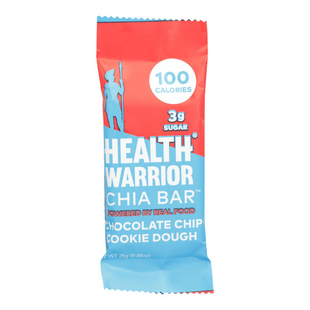 Health Warrior - Chia Bar Chocolate Chips Cky Dgh - Case of 15 - 0.88 OZ