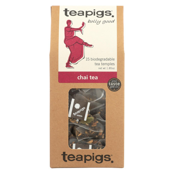 Teapigs Chai Bolly Good Tea With Cinnamon Ginger And Vanilla - Case of 6 - 15 CT