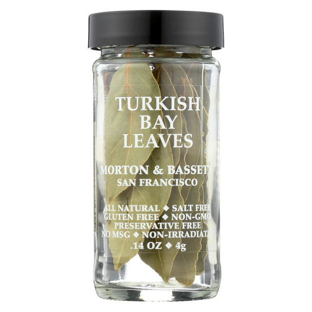 Morton And Bassett Turkish Bay Leaves - Case of 3 - .14 OZ