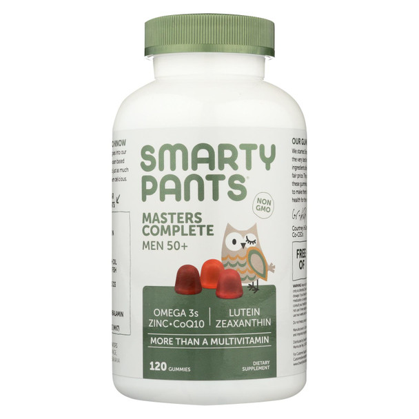 Smartypants Masters Complete Men 50+ Blueberry Orange Strawberry Banana Gummies  - 1 Each - 120 CT