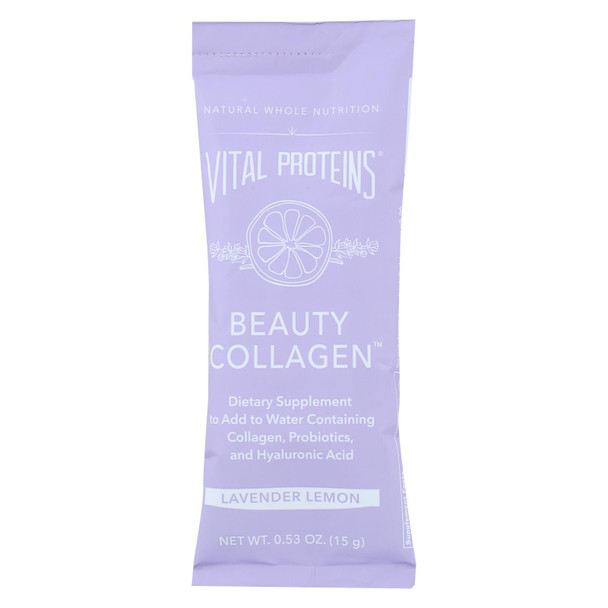 Vital Proteins - Collagen Beauty Lev & Lemon - Case of 14 - .53 OZ