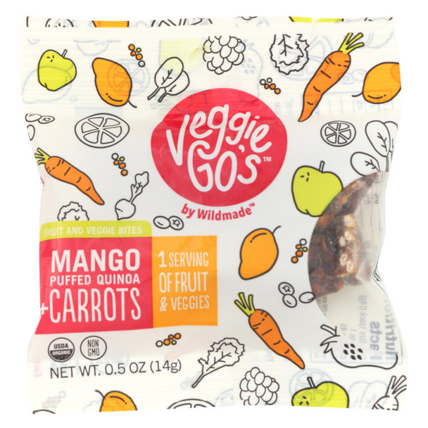 Veggie Gos - Bites Mango Qna Crt - Case of 12 - 0.50 OZ